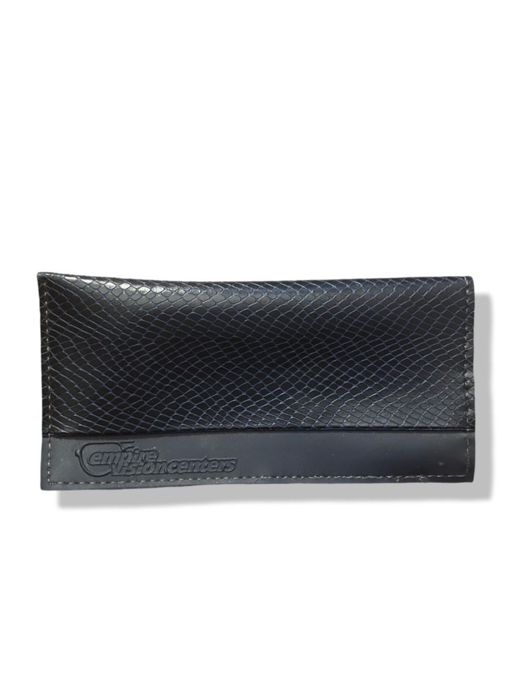 Vintage 90s Empire VisionFaux Blue Snakeskin Glasses Case